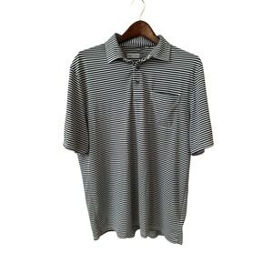 KJUS Polo Shirt‎ XL Mens Comfort Fit UPF 30 Blue Striped Performance